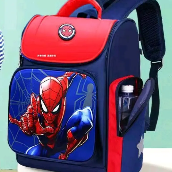 SpiderMan Waterpoof Large Capacity kids School backBag，Travel Camping,lightweigh