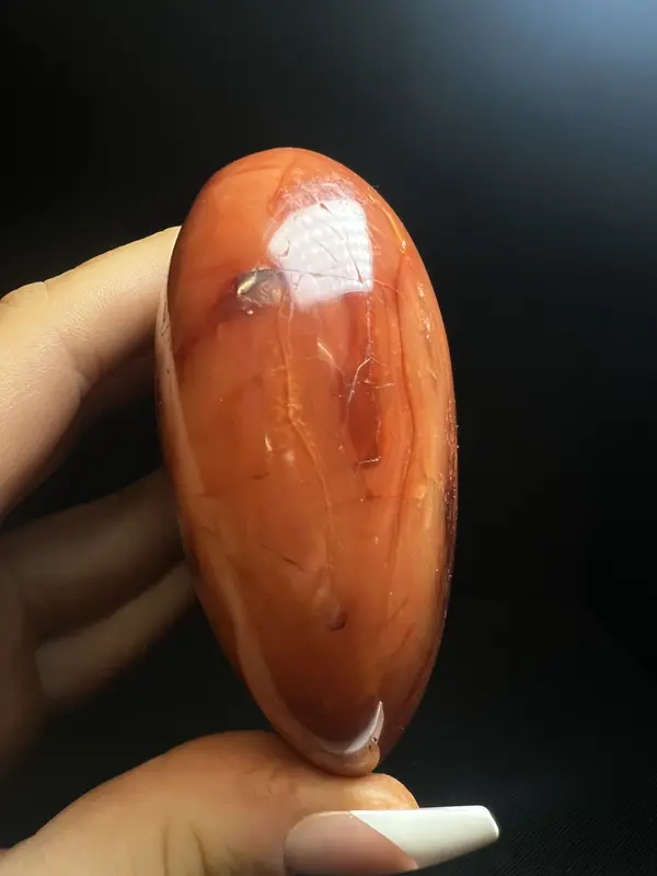 Polished High Quality Carnelian Heart From Madagascar- Gift, Crystal Healing 7