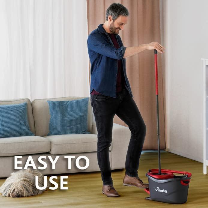 Vileda EasyWring & Clean Turbo Spin Mop & Bucket Set 4