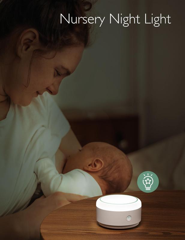 Momcozy Sound Machine for Baby-20 Soothing Sounds & Touch Light Portable White Noise for Kids & Adults for Sleeping Timer and Memory | Ideal Travel Companion & Nursery Must-Have & Outing | Shower Gift 3
