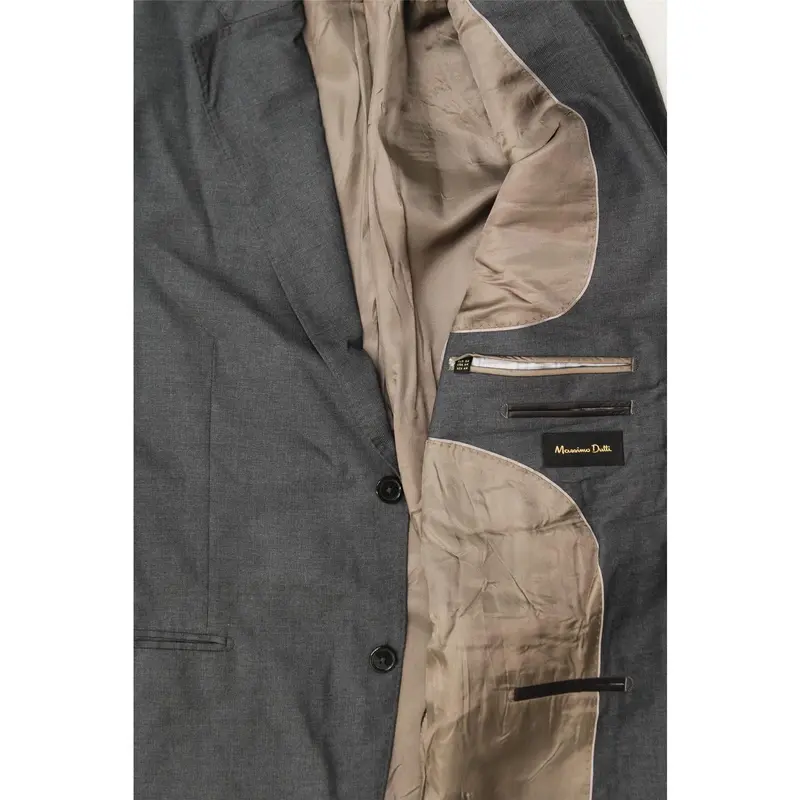 Pre-Owned Vintage MASSIMO DUTTI Mens 2 Button Blazer Jacket EU 54 XL Grey 3