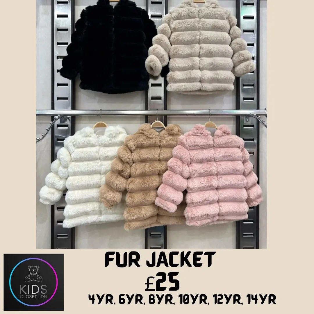Girls Teddy Fur Coats