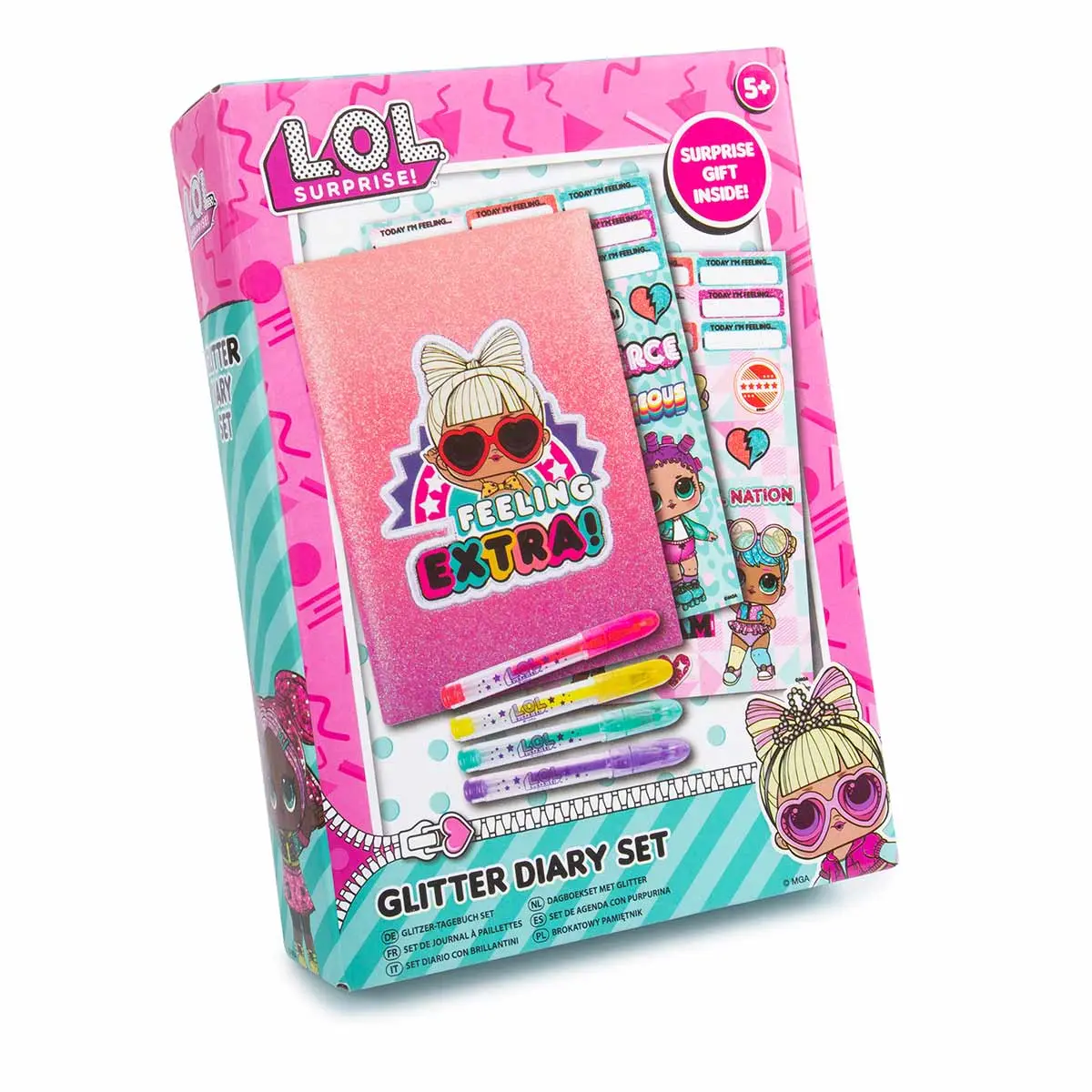 L.O.L Surprise Glitter Diary Set | LOL Notebook set