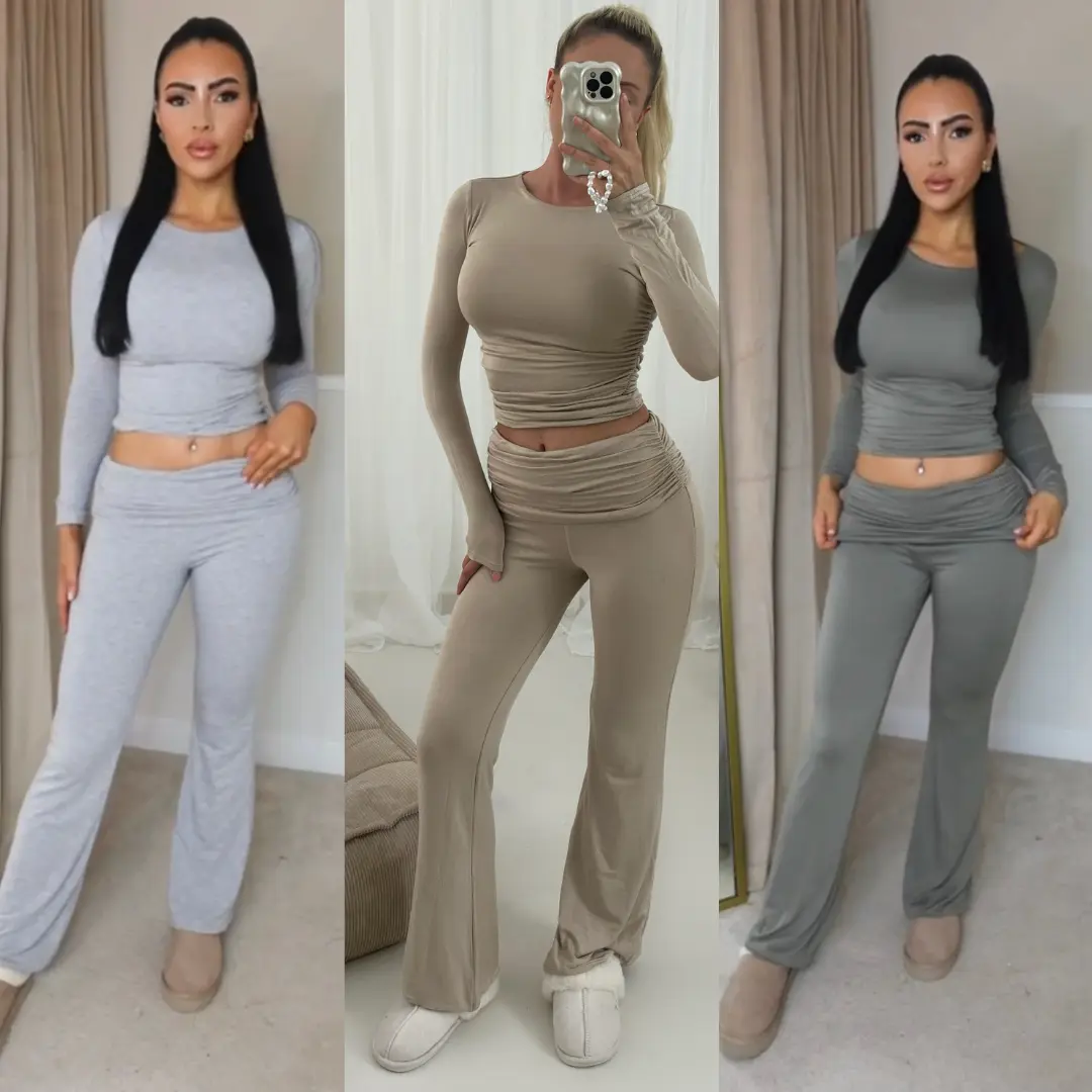 OMG Fashion The Mariah Double Layered Fold Over Two Piece Set