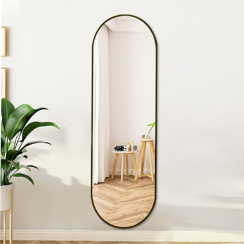 Lifeideas Modern Oval Metal Full Length Mirror Full Boby Wall Mirror Home Decoration Wall Decor 1