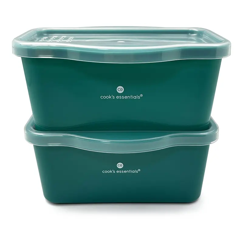 Cook's Essentials Set of 2 Microwave Pasta Cooker Set - Kitchen Snack Containers - Efficient Pasta Cooking Containers with Lid 4
