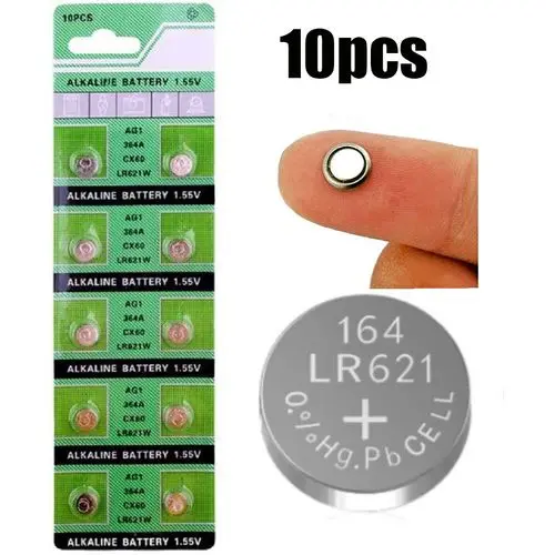100x AG1 364 Alkaline 1.5v Battery LR60 LR621 SR621W Coin Cell Remote Watch Accessories Phone Smartphone 4