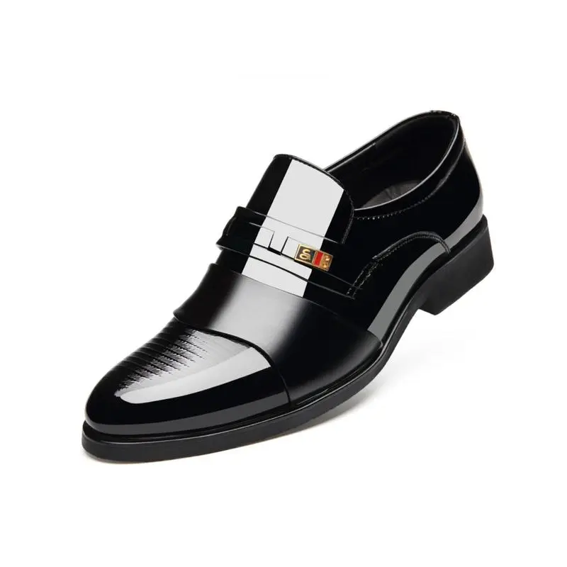 Men's Business Formal Dress Shoes,  Mens Shoes, Solid Color Slip on Dress Shoes, High Quality Comfortable Shoes for Work Office, Valentine's Day Gift for Men