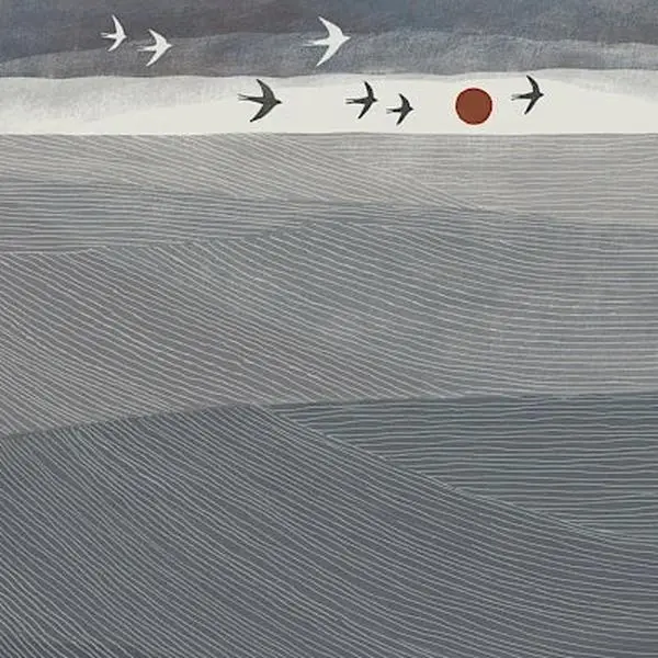 Swallows Migrating Card by Tjitske Kamphuis