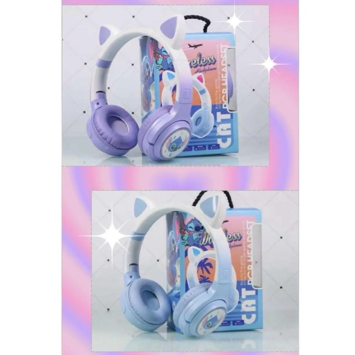 Stitch Wireless headphone Audio Charging Earbud Earphones Noise Reduction Headphone Electronic Headset Chargeable