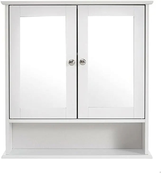 Homme Concept - Wall-Mounted Mirrors Cabinet, Bathroom Storage Unit, Bathroom Mirror With Shelf flat packed. 5