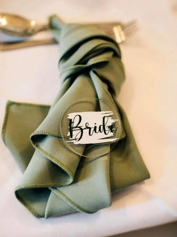 Bespoke Polyester Napkins in Various Colours for Weddings and Parties - Tableware, Cutlery 8