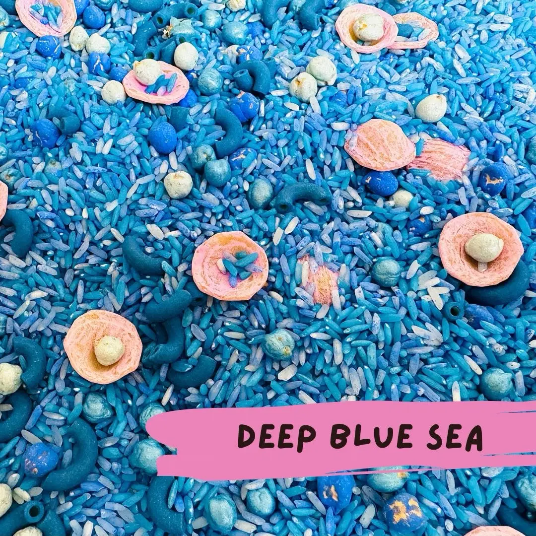 Mermaid Underwater Sensory Mix Underwater themed Sensory Play Base Messy Play Tuff Tray Toddler Gift Under the Sea Sensory kids activity