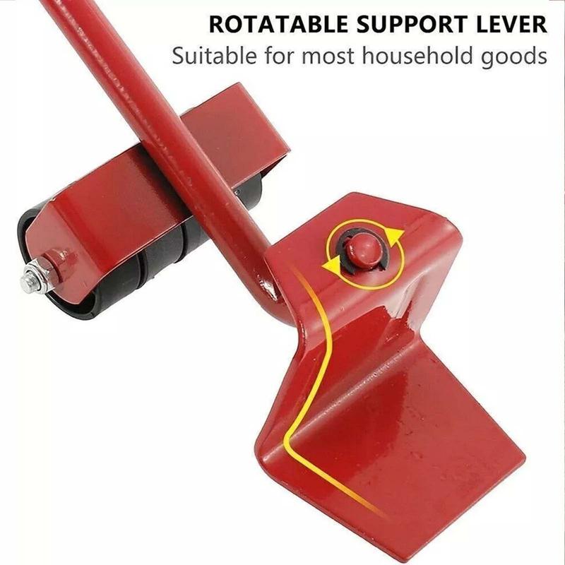 5 Pcs Heavy Duty Furniture Shifter Lifter Set Wheel Moving Removal Slider Mover 8