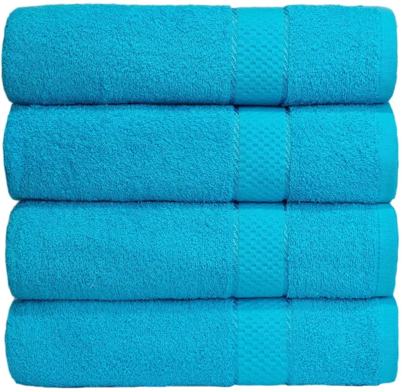 Bargain Bath Towel - Budget-Friendly 100% Egyptian Cotton - Super Soft - 80x140cm Absorbent Soft Sheet Smooth Plain luxury 8