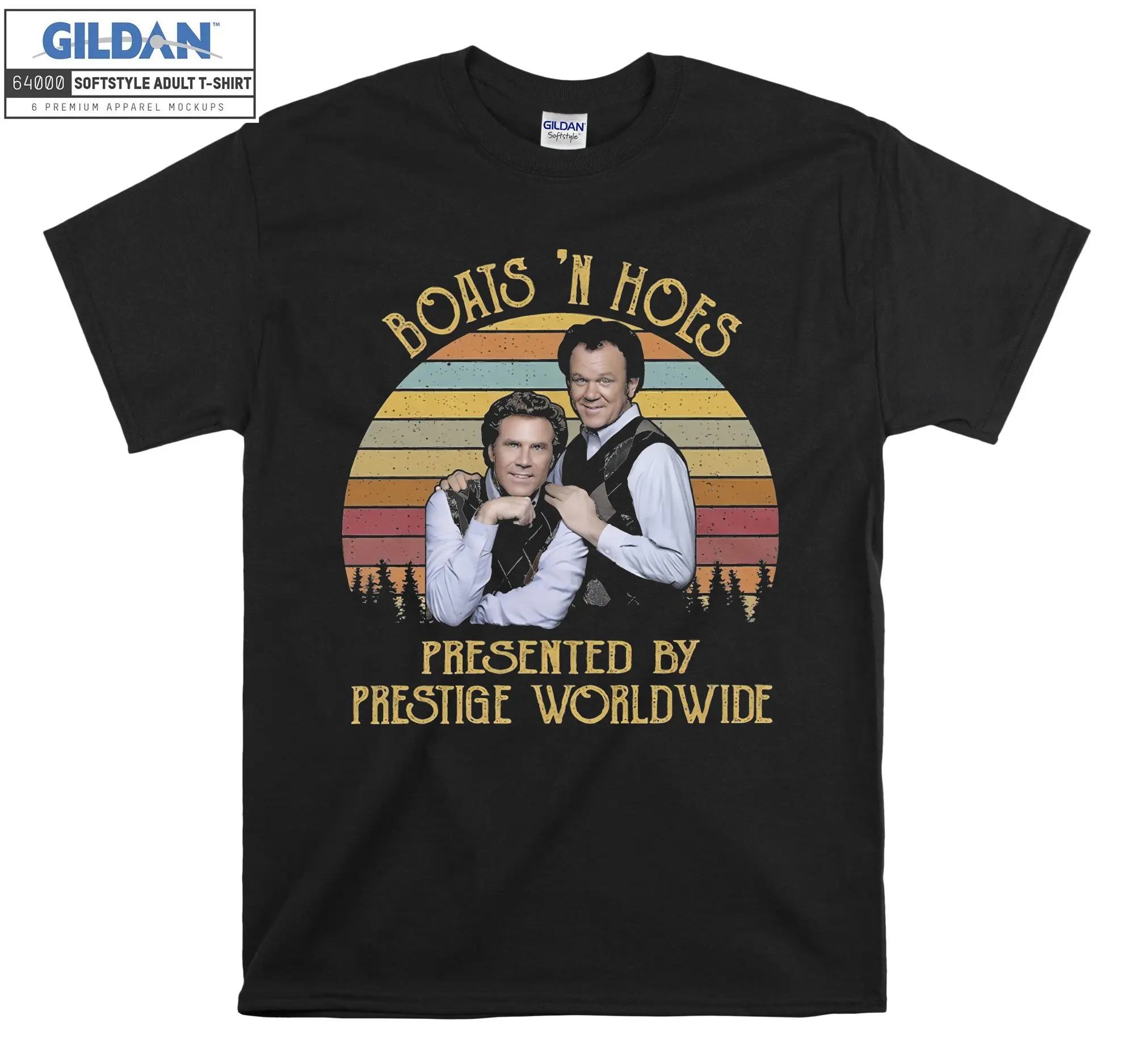 Step Brothers Boats'n Hoes Presented By Prestige Worldwide  Men Women Unisex Top T Shirt T-Shirt Tshirt