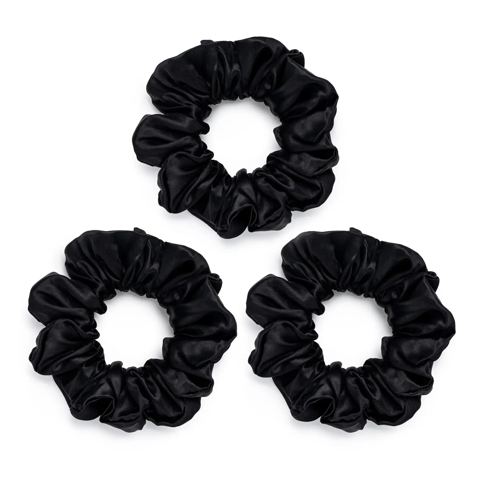 Silk Works London - Large Silk Scrunchies Pack of 3