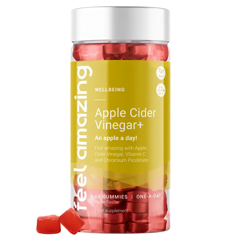 Feel Amazing Apple Cider Vinegar Gummies+ | 60 Gummies 0