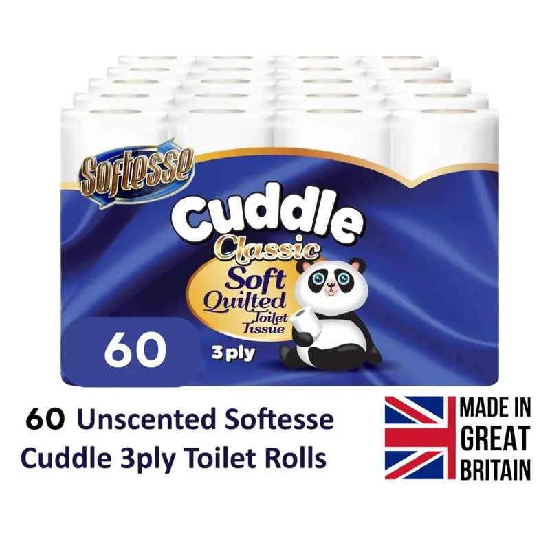 45 Rolls Of 3-Ply Quilted Toilet Paper With Aloe Vera - Soft, Bulk Bathroom Tissue 4 thumbnail image