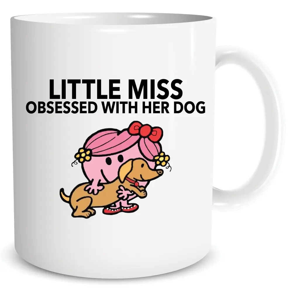 Peachy Antics Funny Mug For Her Obsessed With Her Dog Joke Mug Mug Humour Joke 10oz Mug Birthday Gift Christmas Present For Her Joke Mug PM116 Drinkware Ceramic Reusable Drink Washable Reuse Reuse Tumbler Cup Coffee
