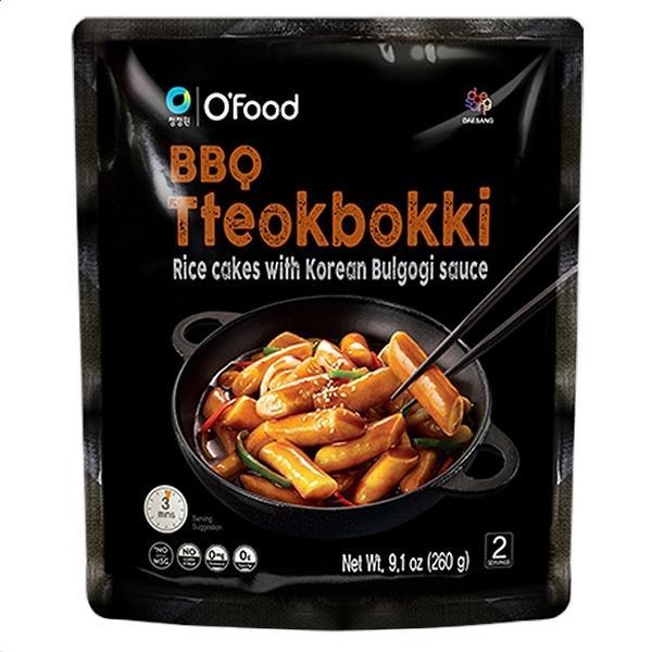 O’food Bbq Tteokbokki Rice Cakes With Korean Bulgogi Sauce 260g 0
