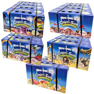 Capri Sun Drink 200ml - Pack of 40 - Available Flavours: Monster Alarm, Safari Fruits, Multi Vitamin, Cherry & Fairy Drink - No artificial Sweeteners & preservatives