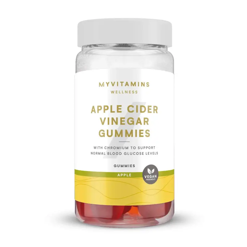 Myvitamins Apple Cider Vinegar Gummies - Apple Flavored Dietary Supplement with Vitamin C and Chromium 0