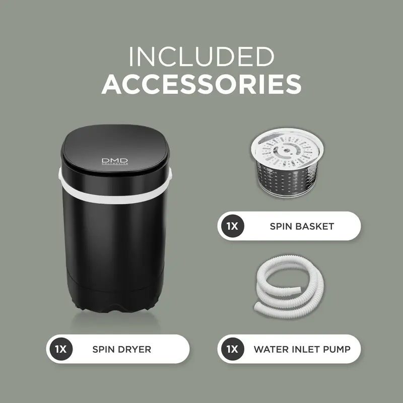 DMD 2 In 1 Portable 3kg Washing Machine & 2kg Spin Dryer 3