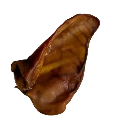 Pigs Ear - natural dog treat - Grain Free, Gluten Free, High Protein, Chondroitin & Glucosamine for Dental Health 1