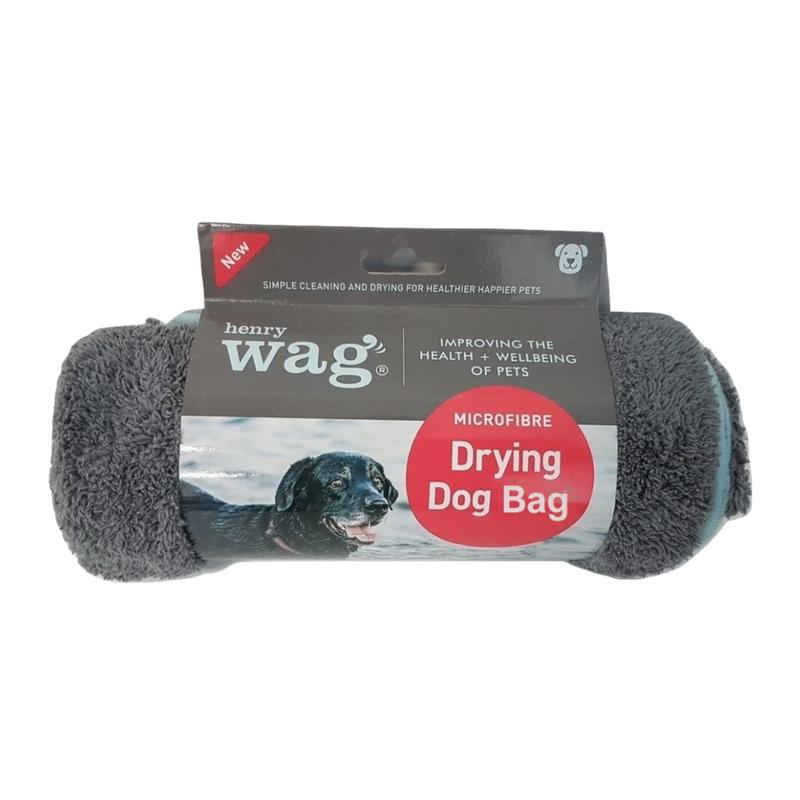 Henry Wag Microfibre Dog Drying Bag, Available in Small & Medium 0