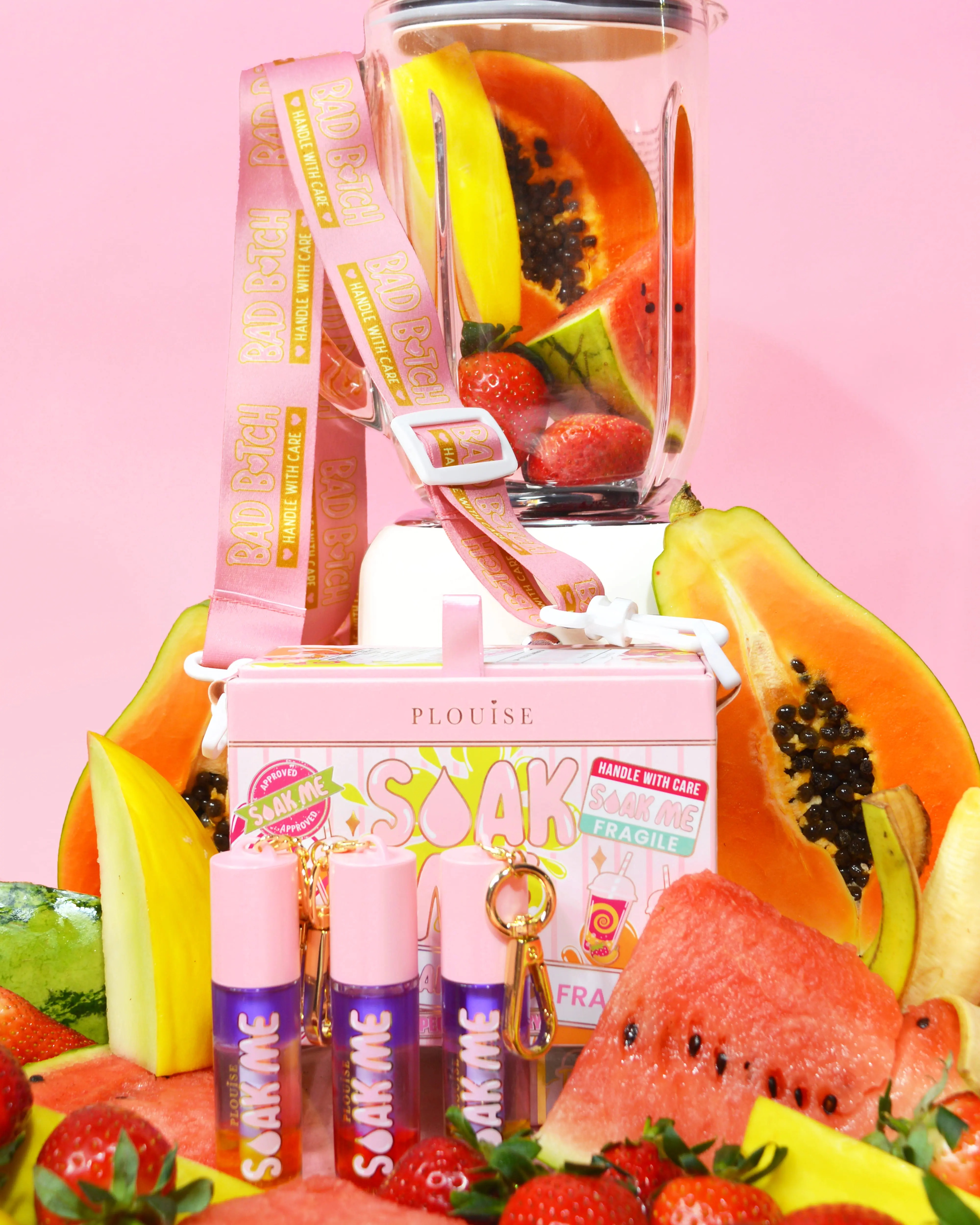 P.Louise Soak Me Smoothie fruity Makeup Bundle
