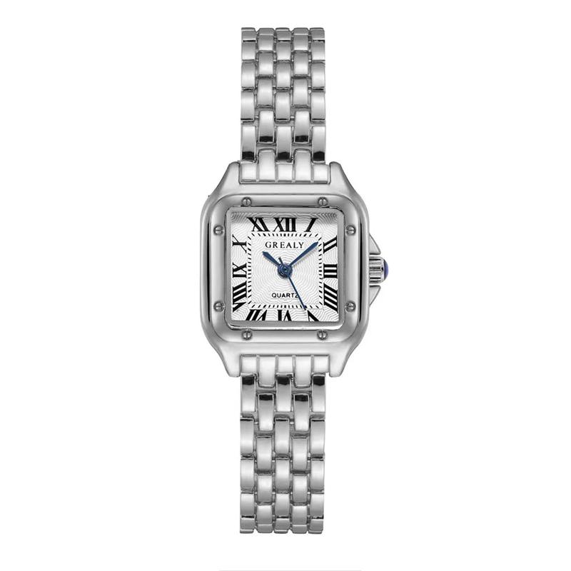 Women Watch Light Luxury Brand Stainless Steel Ladies Fashion Quartz Watches Business Female Clock Bracelet Wristwatch 1