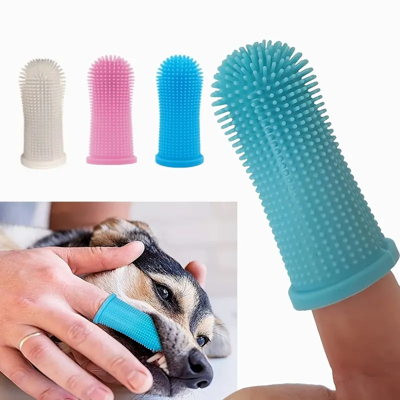 Gentle, Non-Toxic Silicone Dog Toothbrush - Durable Dental Care for Fresher Breath & Healthier Teeth 0