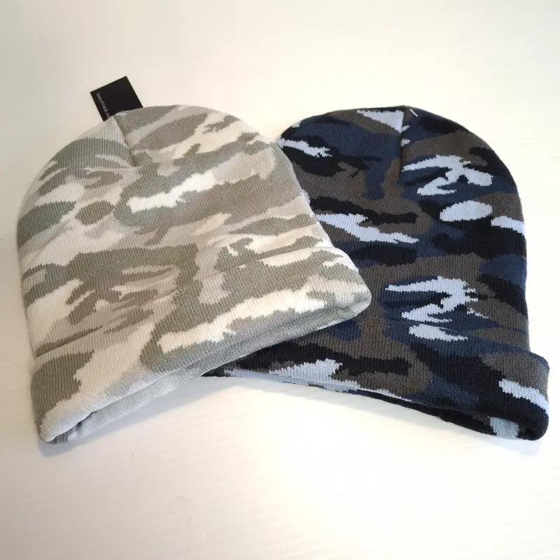 Camo Cuffed Beanie Hat for Men - Amazing Winter Fashion Accessory - Top Quality - UK Shipping hats 5