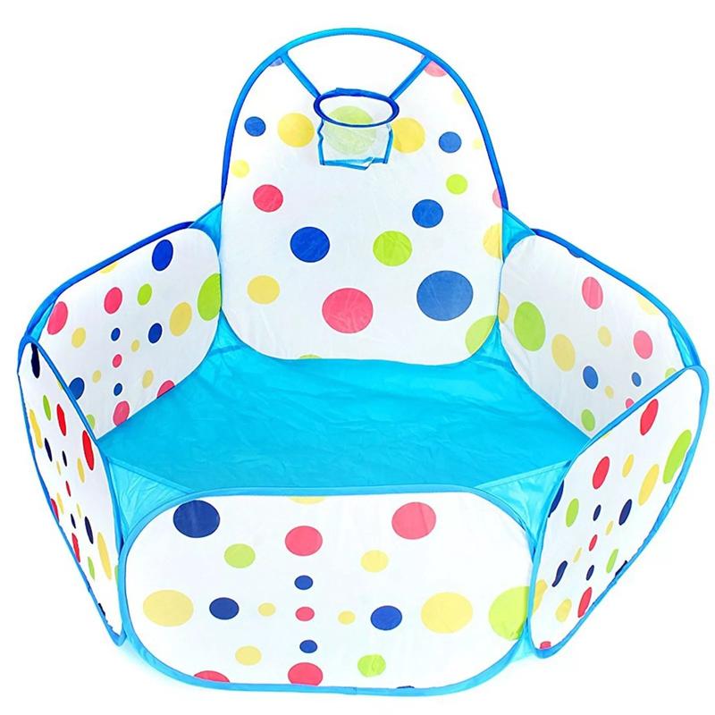 Big-pit ball | Baby Crawl Playpen with Basketball Hoop | Lightweight Pop-Up 0