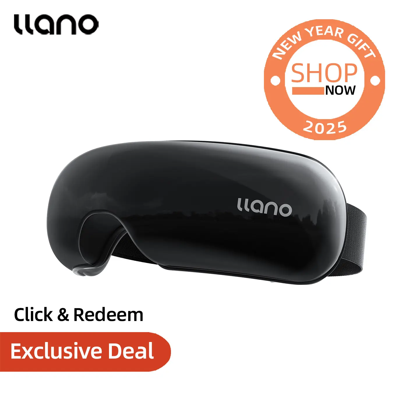 llano Mother's Day Gift,Upgrade Eye Massager with Heat, Portable Eye Massage with Bluetooth Music, Eye Mask Massager Sleep Mask Foldable Face Massager for Relax Dark Circles Dry Eyes
