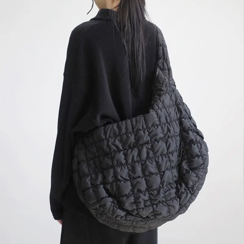 Trendy Plaid Quilted Crossbody Bag, Large Capacity Shoulder Bag, Perfect Messenger Bag For Commuting 0