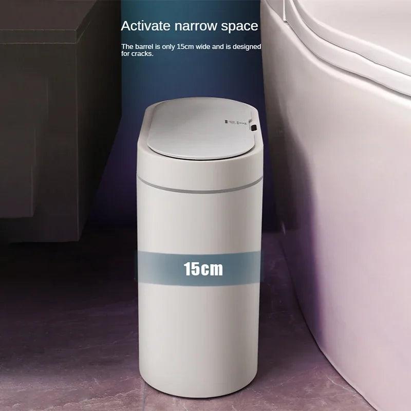 7L Trash Can Smart Sensor Trash Can Automatic Household Electronic Kitchen Trash Bin Toilet Waterproof Narrow Seam Sensor Bin 2