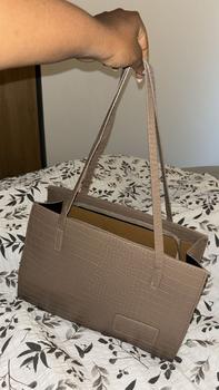 Product Review of Fashionable New Stone Pattern Casual Large Bag - Spacious Solid Color Handheld Tote & Shoulder Bag from T**e b**🌹 1
