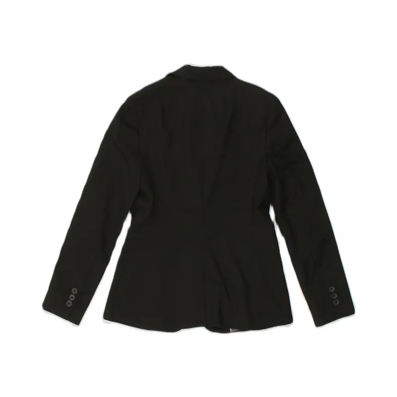 Pre-Owned Vintage BANANA REPUBLIC Womens 2 Button Blazer Jacket US 2 XS Black Polyester 2