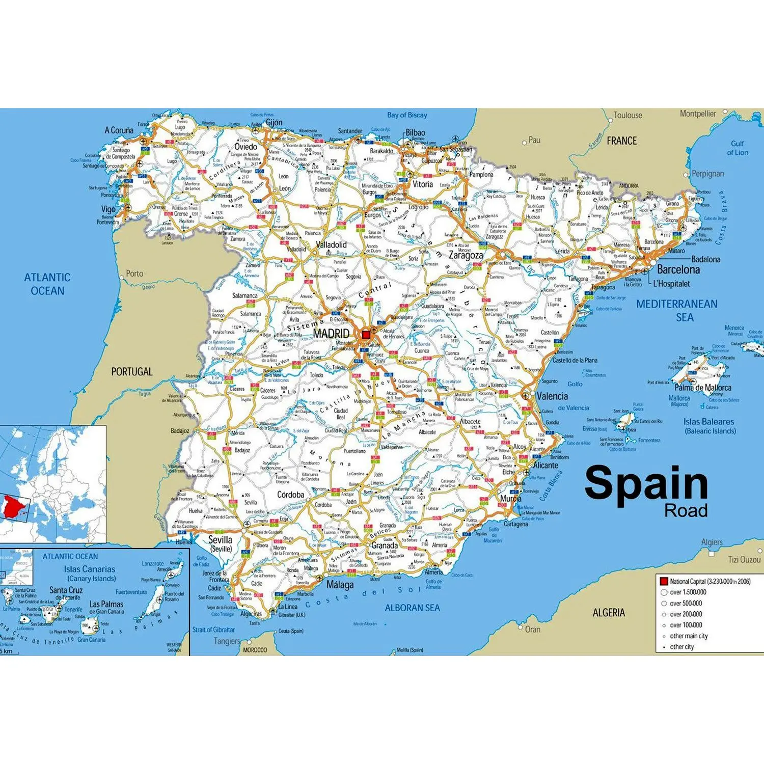 Spain Road Map [GA]