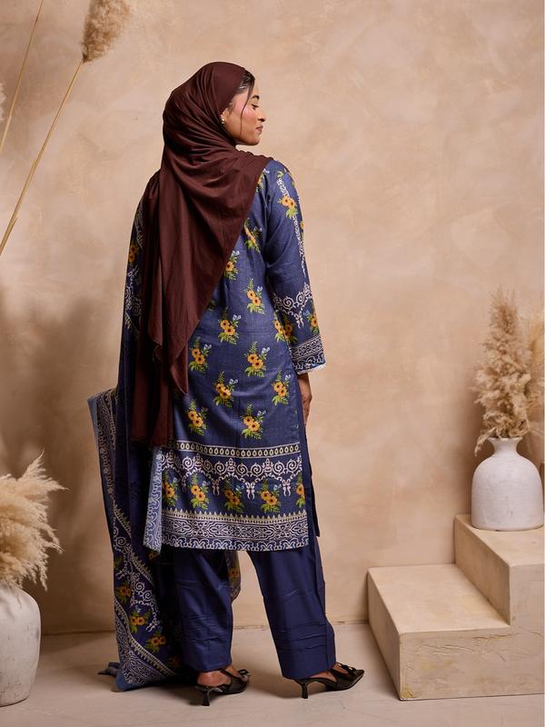 LS-2595 Readymade Pakistani Designer Dhanak Suit 4
