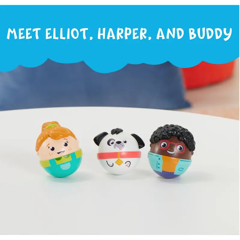 Playskool Weebles My Best Friends - Weeble Wobble Preschool Toy for Toddlers 3