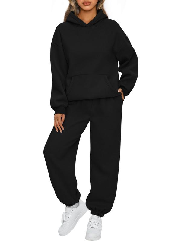 2024New FallWinter Women'S Two-Piece Casual Hoodie Tracksuit Pantsuit Womenswear Check Overalls Underwear 6