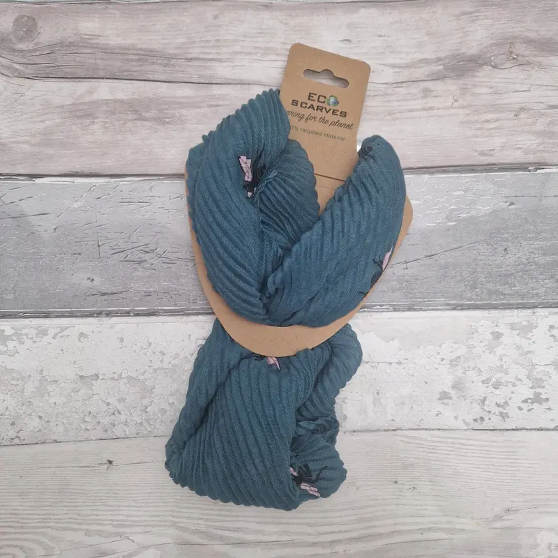 Recycled Plastic Bottles "Eco" Neck Scarf with a Bee Print in 2 colours 4