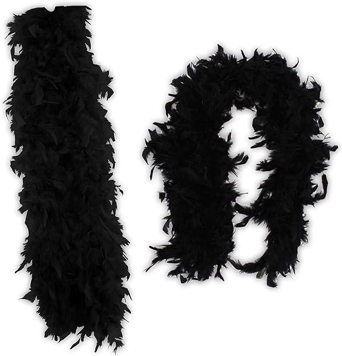 1920s Flapper Ladies Costume Accessories: Feather Boa, Headband, Gloves, Pearls, Cigarette Holder Party Accessory 4
