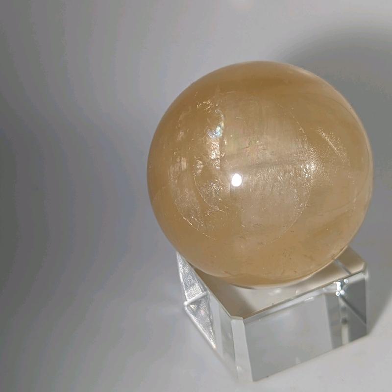 Honey calcite Sphere 1