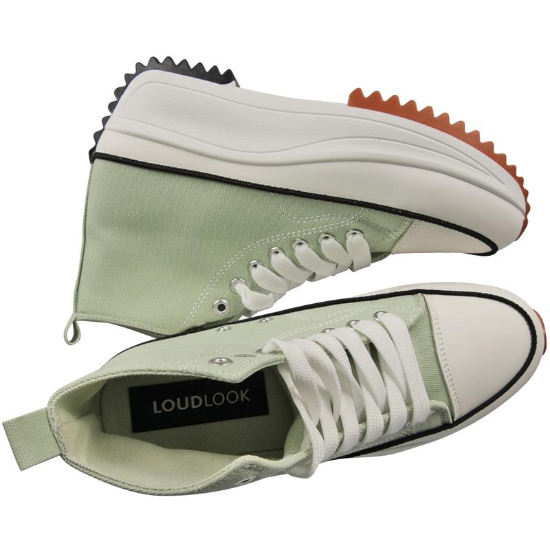 G-12 Women Grip Sole Platform Trainers Classic Lace Up Casual High Top Sneakers 1