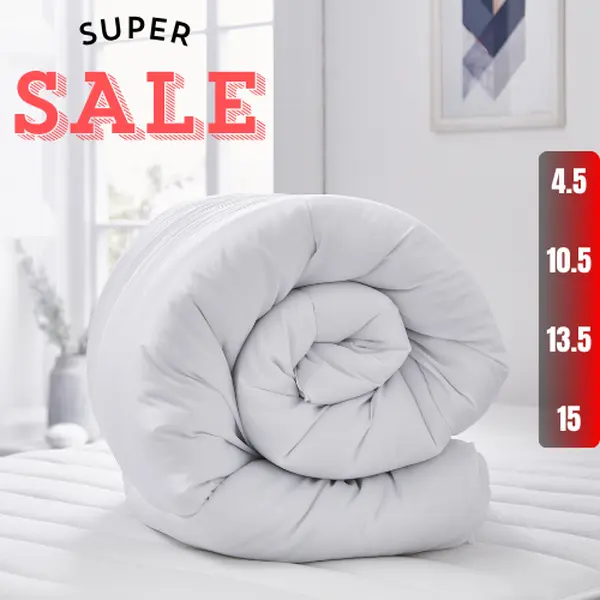ANTI ALLERGY DUVET/QUILT 10.5 13.5 15 TOG BEDDING SET SINGLE DOUBLE KING SIZE UK