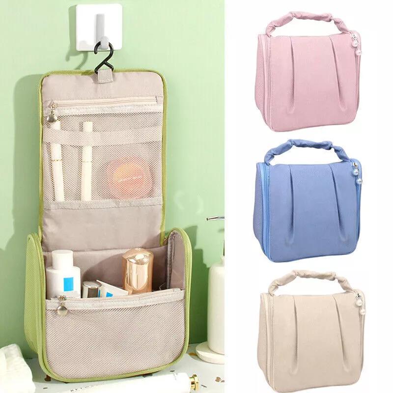 Product Introduction of Large Capacity Toiletry Cosmetic Storage Travel Make Up Bag Hanging Washbag UK 0